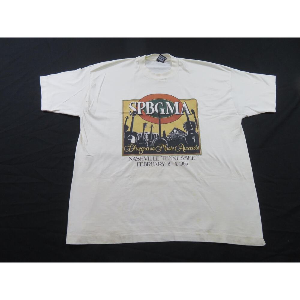 Nashville Blue Grass Music Awards T-Shirt White Sz 2XL